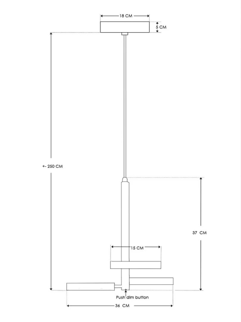Hanglamp Apriro - 3 lichts