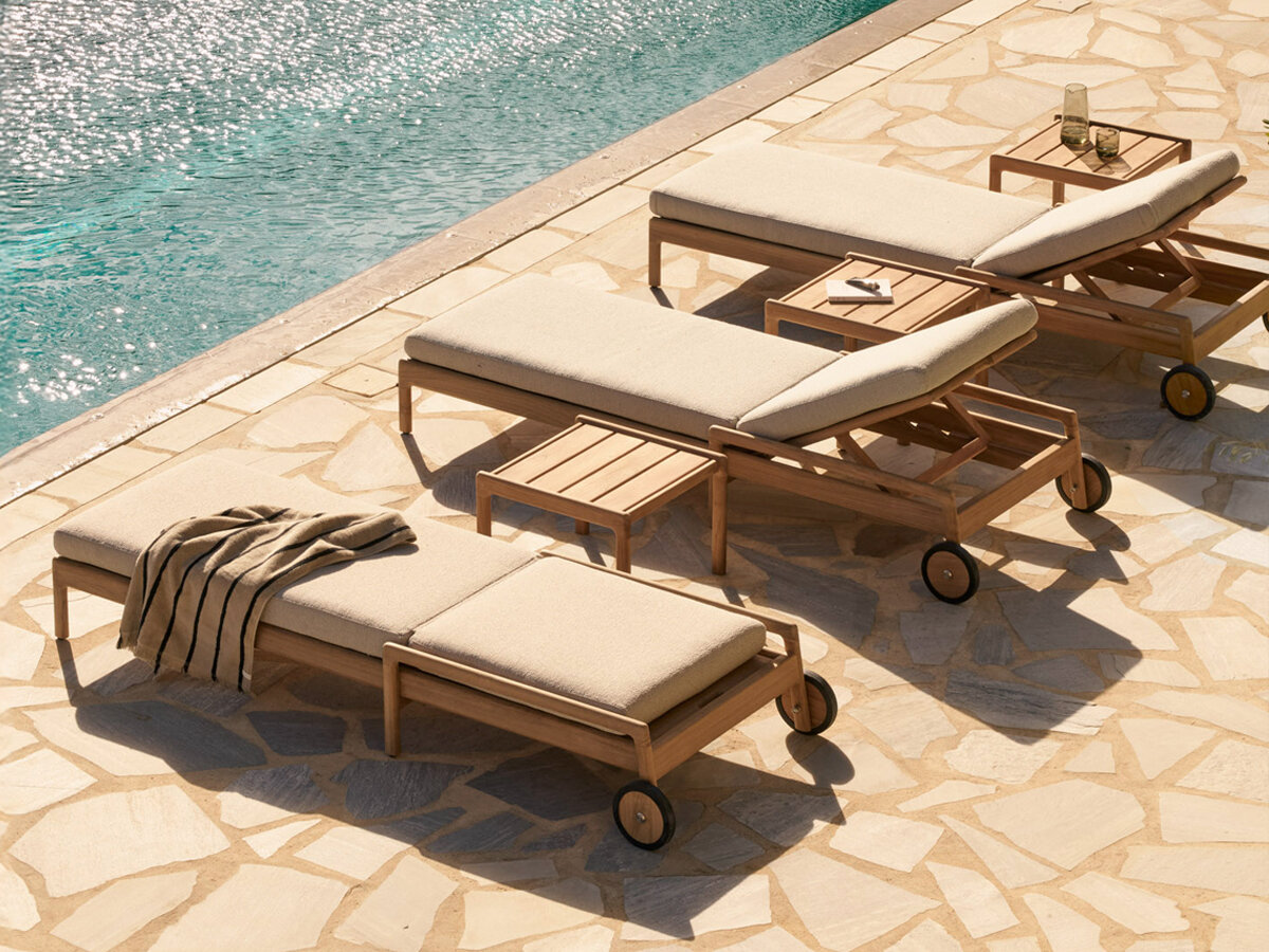 Jack outdoor verstelbaar ligbed - natural - Ethnicraft