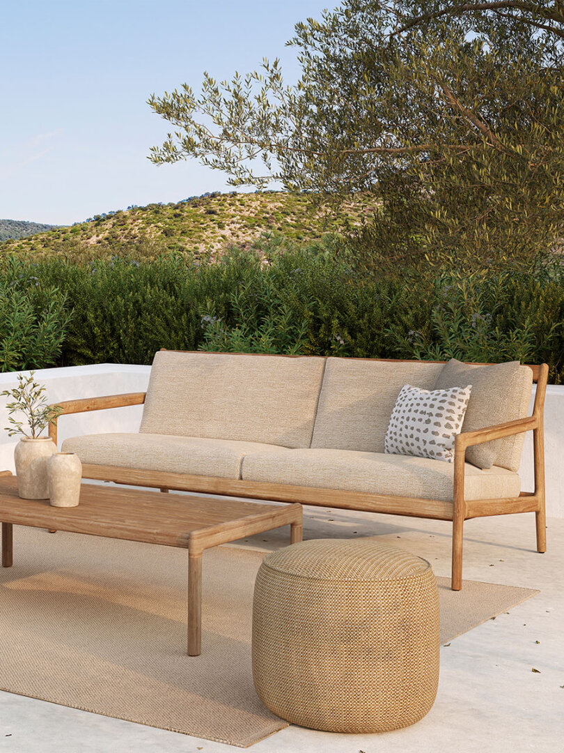 Outdoor sofa Jack 2 zit - natural - Ethnicraft