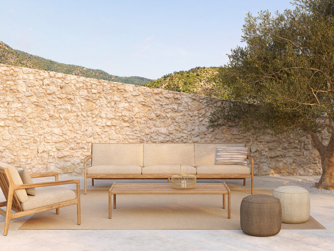 Outdoor sofa Jack 3 zit - natural - Ethnicraft