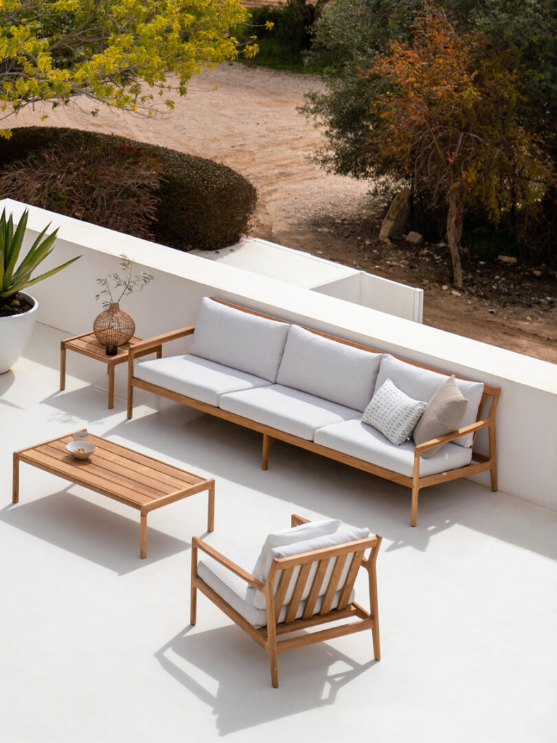 Outdoor sofa Jack 3 zit - off white - Ethnicraft