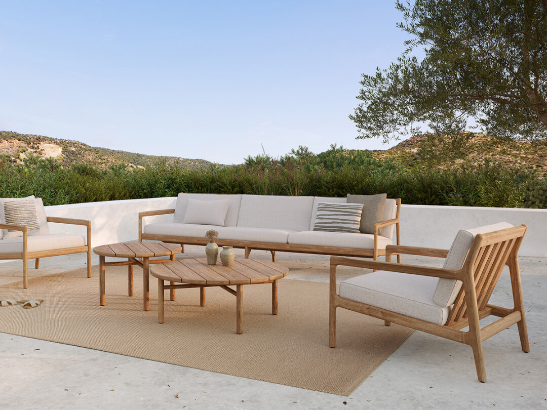 Outdoor sofa Jack 3 zit - off white - Ethnicraft