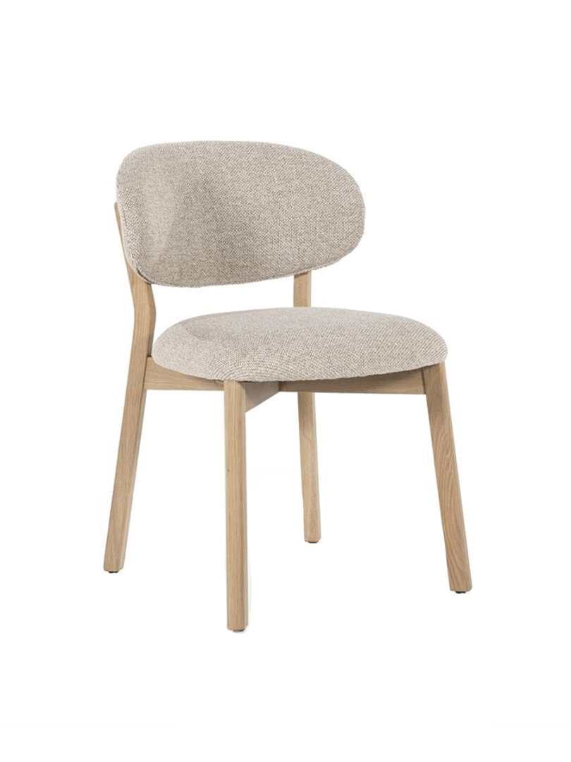 Eetkamerstoel Mano - naturel/taupe